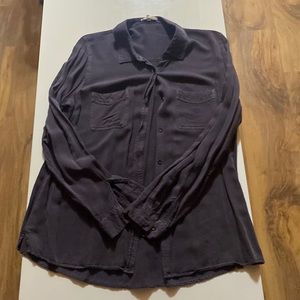 Purple button down